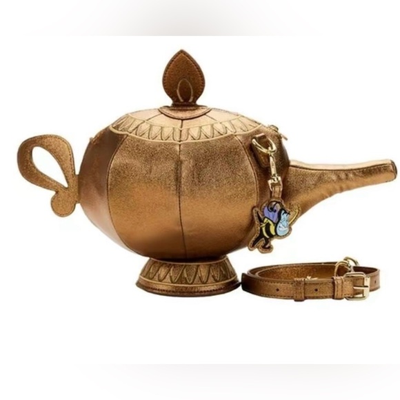 Disney Aladdin Genie Lamp Crossbody Bag - Jasmine Pin Stitch Shoppe Loungefly - Picture 4 of 4
